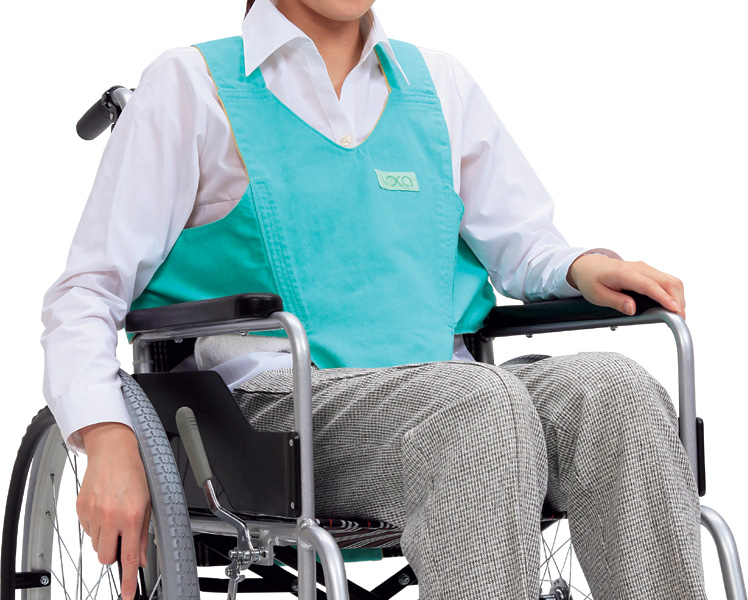 휠체어 원터치 벨트 키퍼Ⅱ (리버시블) 403654-02 그린×옐로우