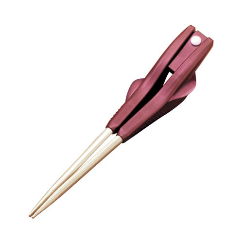 하시조군 실버전용 젓가락 S2-8 레드(19cm) 오른손용