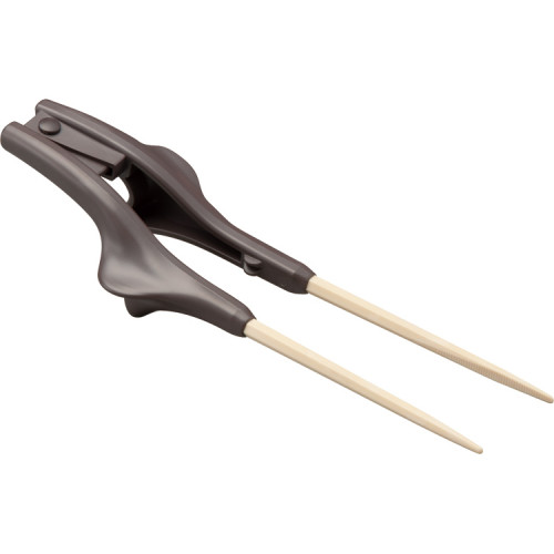 하시조군 클리어 실버 젓가락 S-12 브라운(22cm) 오른손용