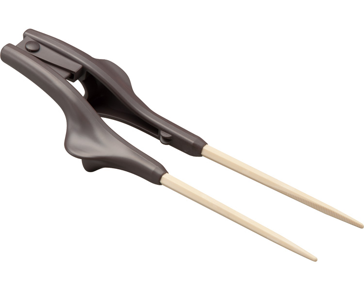 하시조군 클리어 실버 젓가락 S-13 브라운(22cm) 왼손용