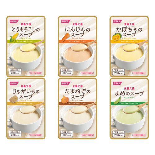 후리카 영양지원 스프 6종 세트 옥수수, 당근, 단호박, 감자, 양파, 콩 568365 6종×각 5개입