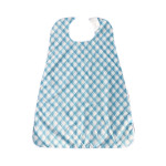 블루 방수 식사용 앞치마 롱 사이즈 100-86 깅엄블루