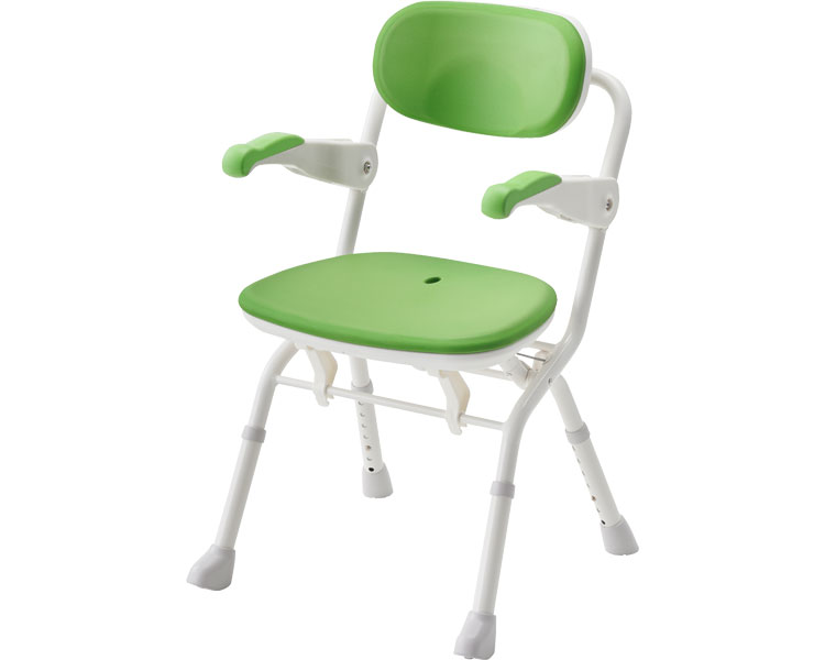 아론카세 팔걸이 원터치 목욕의자 S핏(폭 46cm) 536-092 그린