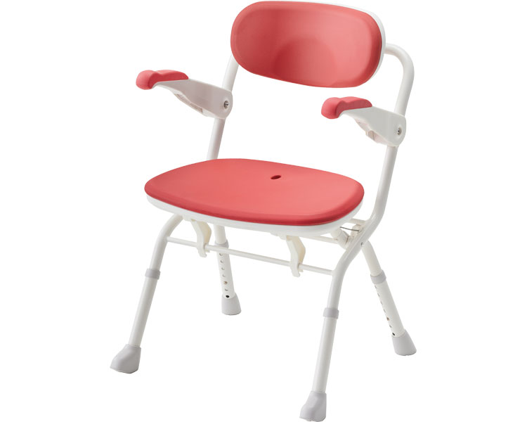 아론카세 팔걸이 원터치 목욕의자 S (폭 51cm) 536-080 레드