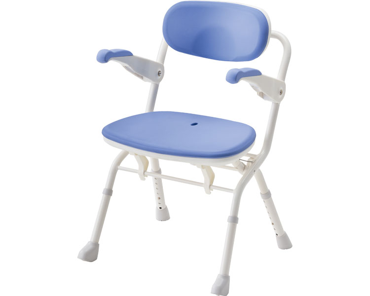 아론카세 팔걸이 원터치 목욕의자 S (폭 51cm) 536-081 블루