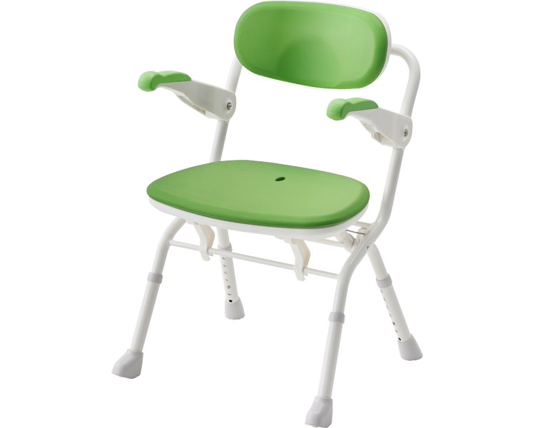 아론카세 팔걸이 원터치 목욕의자 S (폭 51cm) 536-082 그린