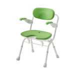 아론카세 팔걸이 원터치 목욕의자 U (폭 51cm) 536-087 그린