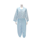 간병용 풀 오픈형 환자복 L 블루