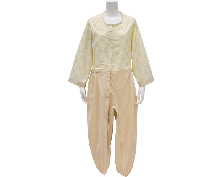 간병용 풀 오픈형 환자복 S 옐로우