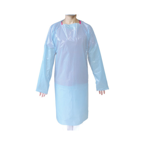 전신 위생 비닐 가운 WCR-G001 파스텔블루 250매입