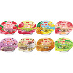 모리나가 엔조이 켑젤리 실드 유산균 8종 세트 딸기, 사과, 파인애플, 복숭아, 팥, 커피, 캐러멜, 청포도 맛 655419 70g×(8종×3개)