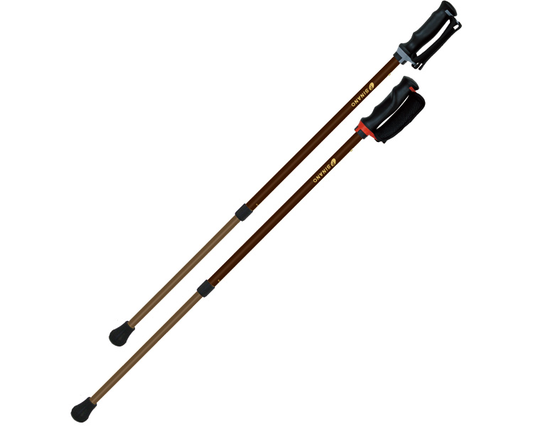 안심 지팡이 2개 1세트 650192 브라운