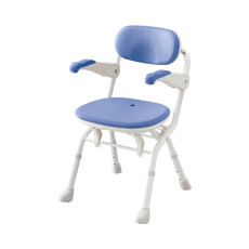 아론카세 팔걸이 원터치 목욕의자 S 컴팩트(폭 41cm) 536-095 블루