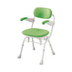아론카세 팔걸이 원터치 목욕의자 S 컴팩트(폭 41cm) 536-096 그린