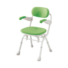 아론카세 팔걸이 원터치 목욕의자 S 컴팩트(폭 41cm) 536-096 그린