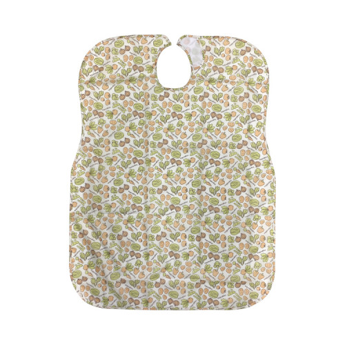 어른용 식사 앞치마 070-560028-00 촌스러운무늬크림