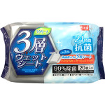 24시간 항균 바닥용 3중 물티슈 20매입