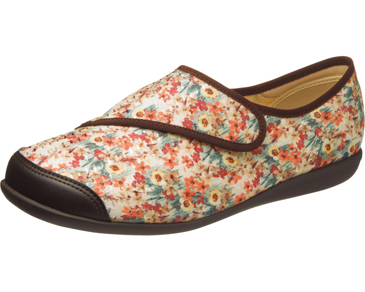 쾌보주의 L131RS 여성 22.5cm 오렌지 패턴