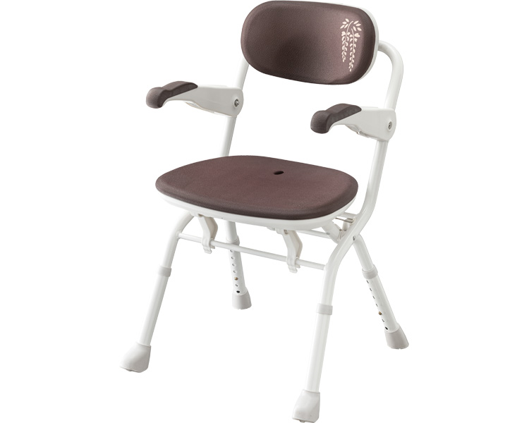 아론카세 팔걸이 목욕의자 S핏(폭 46cm)  536-126 모찌쿠션 브라운