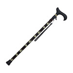 무단계 길이조절 지팡이 77-F2 꽃무늬 시크