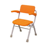 파나소닉 팔걸이 경량목욕의자 에어 미들 SP  원터치형 PN-L41831D 오렌지