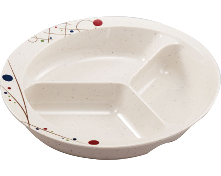 3칸 분리 접시 UMS-200RKIH 베이지