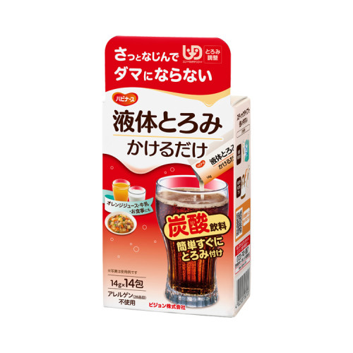 하비나스 액체토로미 연하곤란자용 점도조절 식품 탄산도 OK 14g×14포