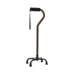 알루미늄 기본형 네발 지팡이 WB5147 브라운