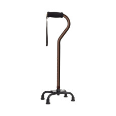 알루미늄 기본형 네발 지팡이 WB5147 브라운