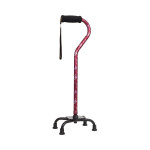 알루미늄 기본형 네발 지팡이 WB5148 꽃와인