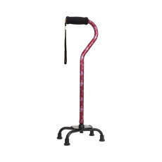 알루미늄 기본형 네발 지팡이 WB5148 꽃와인