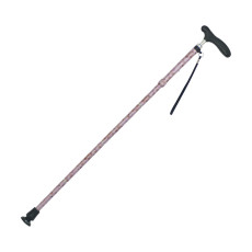 카이엔타이 일본무늬 접이식 지팡이 항균그립 CMS-13 핑크