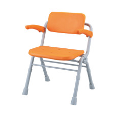 파나소닉 팔걸이 경량목욕의자 에어 와이드 SP 원터치형 PN-L41532D 오렌지