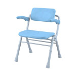 파나소닉 팔걸이 경량목욕의자 에어 와이드 SP 원터치형 PN-L41532A 블루