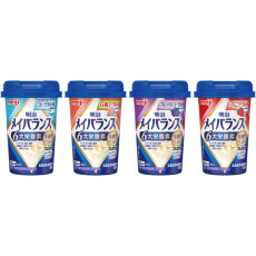 메이지 메이 밸런스 6대 영양소 영양음료 200kcal 4종 세트 요구르트, 백도 요구르트, 블루베리, 딸기요구르트 맛 2424037 24개입(4종×6개)