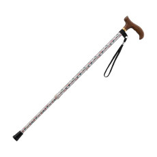 카이엔타이 스마일 지팡이 슬림형 CX-07028 흰 꽃무늬