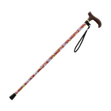 카이엔타이 스마일 지팡이 슬림형 CX-07028 붉은 꽃무늬