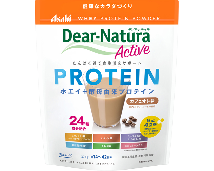 아사히 디아나 츄르 액티브 기능성 영양 보충제 24종 성분 배합 프로틴 카페오레 맛 360g