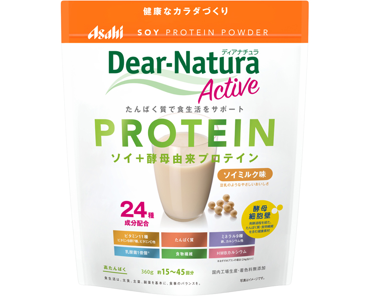 아사히 디아나 츄르 액티브 기능성 영양 보충제 24종 성분 배합 프로틴 두유 맛 360g