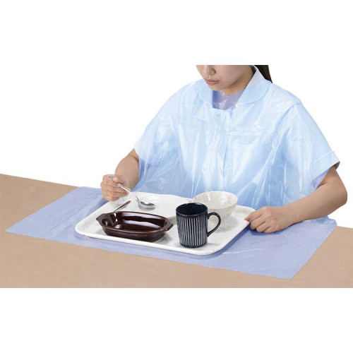 식사용 일회용 앞치마 SUN71 블루 50매입