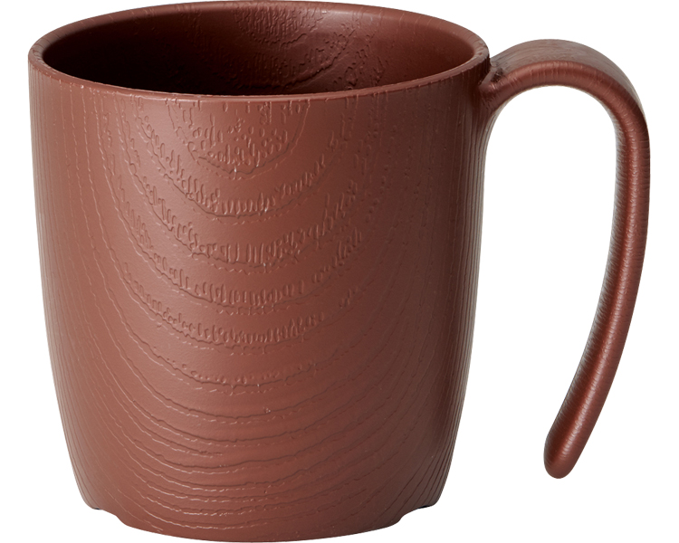 손잡이 편한 나뭇결 컵 NMGS1HB 브라운