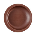 목재 풍 식사 보조 평 접시 NPLS2B 브라운