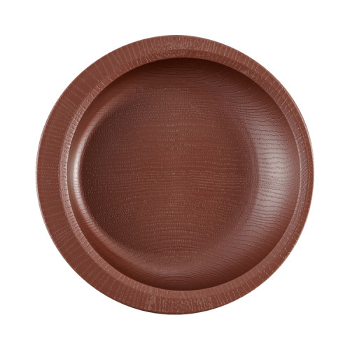 목재 풍 식사 보조 평 접시 NPLS2B 브라운