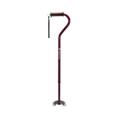 오프셋 대나무 네발 지팡이 104871 와인레드