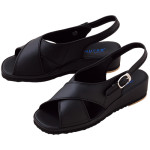 크로스 샌들 750 여성 25.5cm 블랙