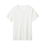 남성 반팔 원터치 셔츠 KQA013 LL 화이트