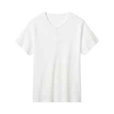 남성 반팔 원터치 셔츠 KQA013 LL 화이트