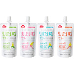 모리나가 리아타임 단백질 10g BCAA 함유 4종 젤리 모음 세트 청포도, 복숭아, 꿀 레몬, 감귤 맛 (120g)×6개입